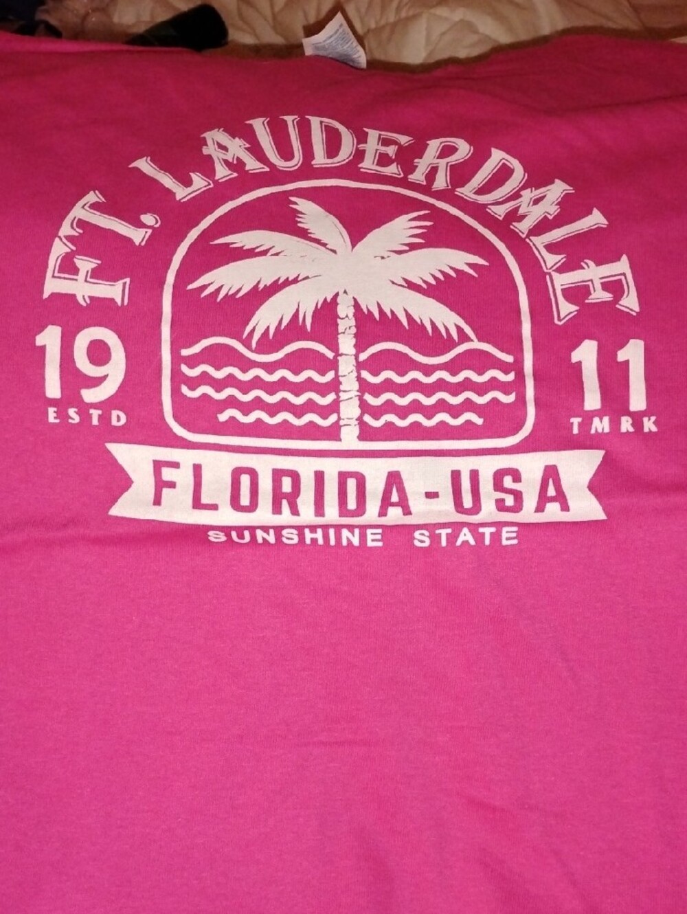 Hot Pink FT. Lauderdale Florida Graphic Tee